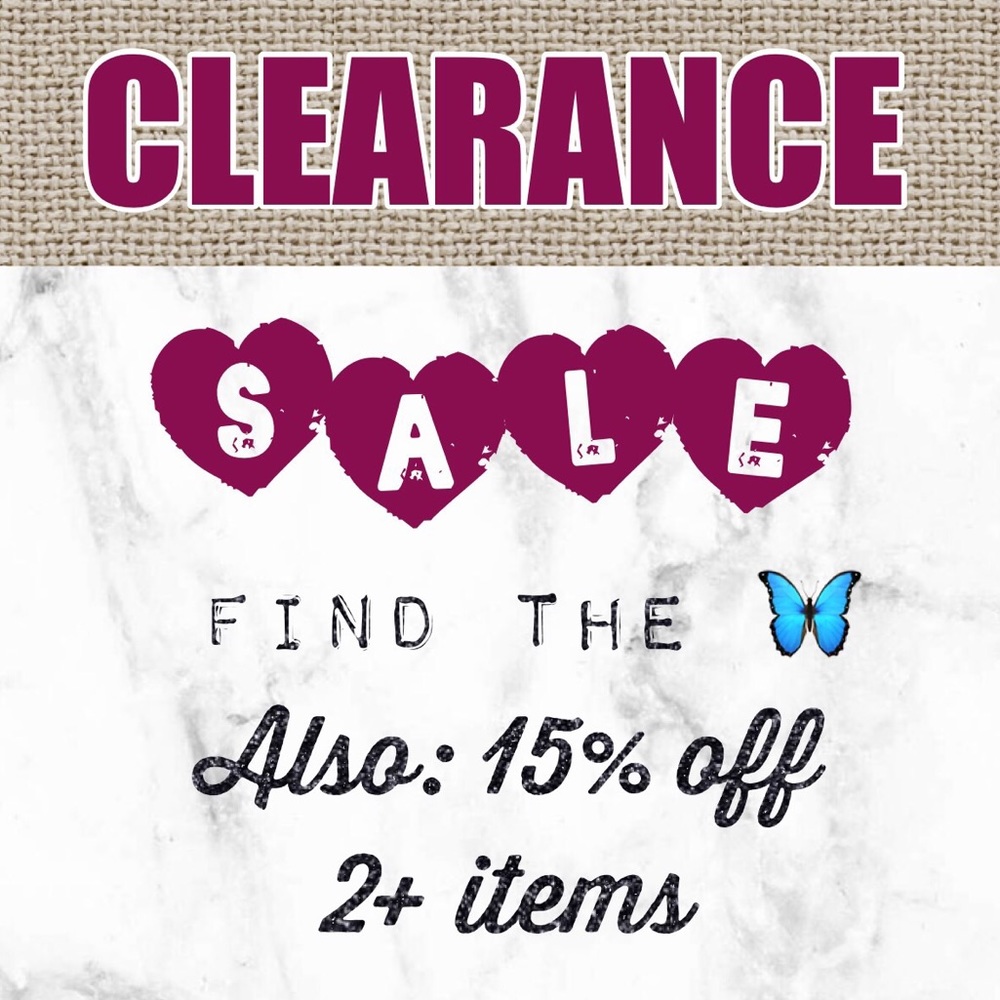 Lowest marked prices. Find the 🦋